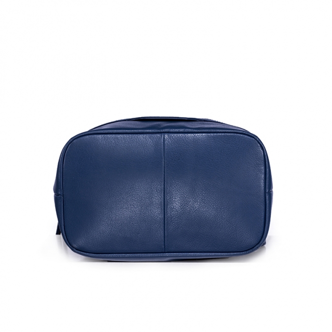 sacola de couro muito macio azul da cor da alta qualidade da cor com logotipo 