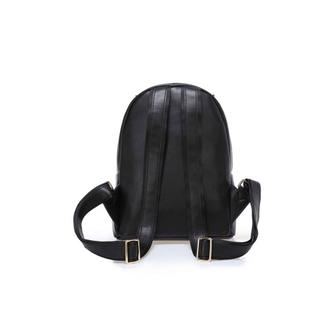 prático design mulheres bagagem estilo mochila de couro preto 