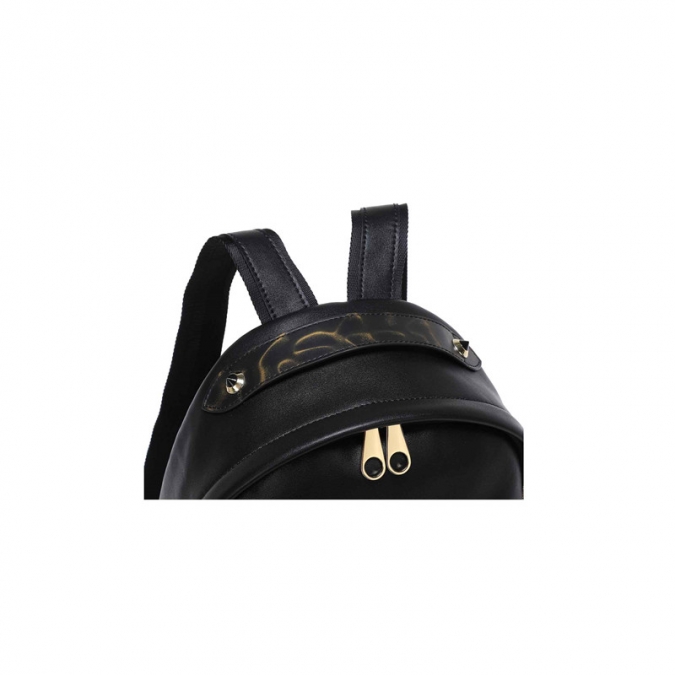 prático design mulheres bagagem estilo mochila de couro preto 