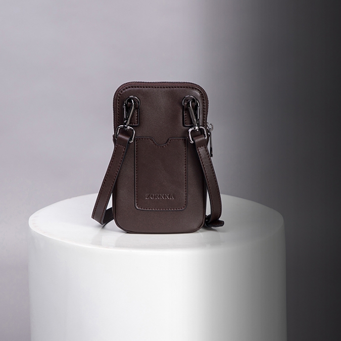 bolsas personalizadas de couro de vaca de grão integral pequeno tamanho mini bolsa de telefone 